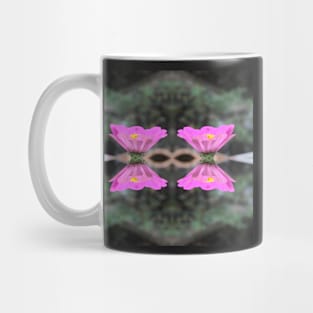 Zinnia Flower Butterfly Kaleidoscope Pattern (Seamless) 10 Mug